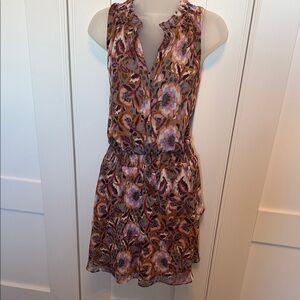 Evereve Multicolor Floral Mini Dress for Fall. Size Medium.